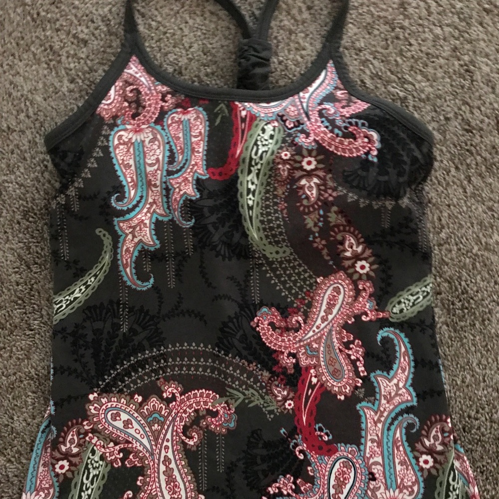 Athleta Multicolor Parsley Athletic Tank Top - S